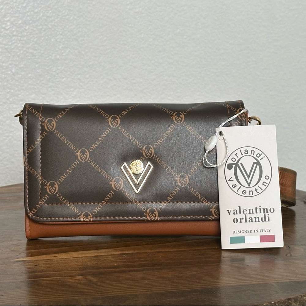 NWT Valentino Orlandi Crossbody Brown